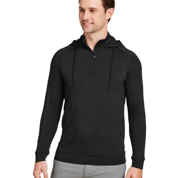 Unisex Vandyke Quarter-Zip Hooded Pullover Thumbnail